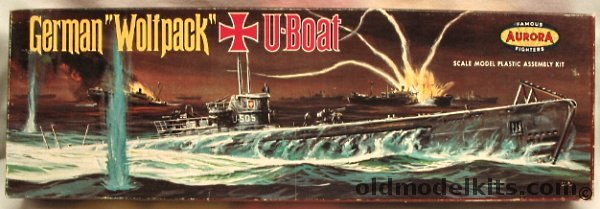 Aurora 1/209 German Wolfpack U-Boat U-505, 716-98 plastic model kit